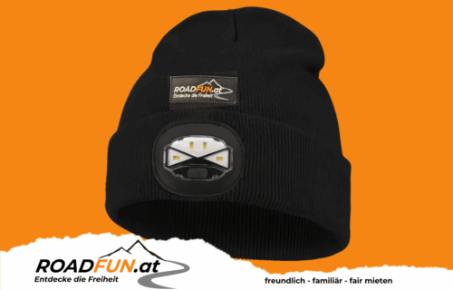 Mütze mit LED-Licht - über USB wiederaufladbar
